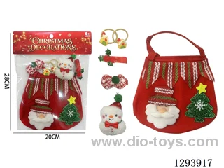Christmas Accessories Set: Hair Clips and Hair Bands (Random Assortment)