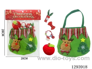 Christmas Accessories Set: Hair Clips and Keychains (Random Assortment)