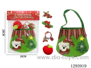 Christmas Accessories Set: Hair Clips and Keychains (Random Assortment)