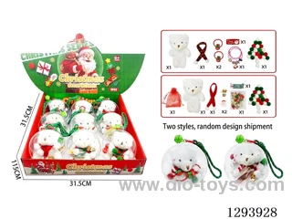 Clear Crystal Ball DIY Christmas Jewelry Set (Hair Clips), Assorted, 9PCS