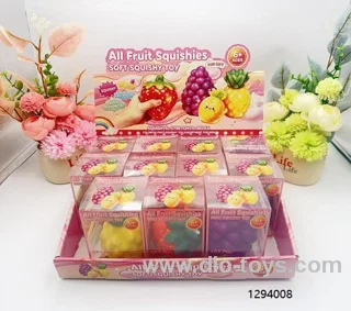 crispy fruit in display box