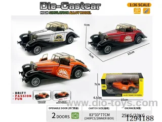 1:36 pull back alloy car 3 colors