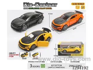 1:36 pull back alloy car 3 colors