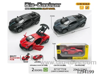1:36 pull back alloy car 3 colors