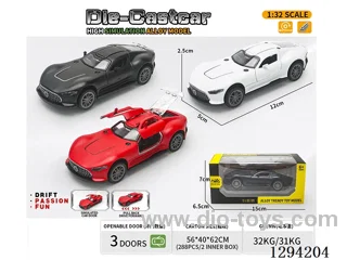 1:36 pull back alloy car 3 colors