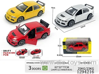 1:36 pull back alloy car 3 colors