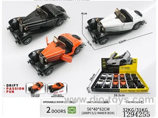 1:36 pull back alloy car 3 colors 12PCS