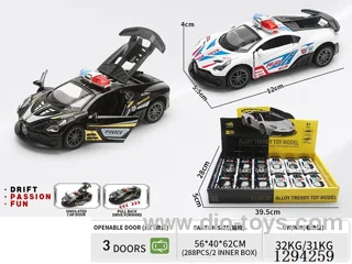 1:36 pull back alloy car 2 colors 12PCS