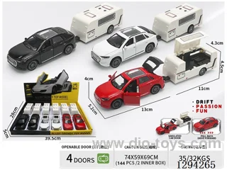 1:36 pull back alloy car 3 colors 6PCS