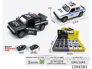 1:36 pull back alloy car 2 colors 12PCS