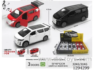 1:36 pull back alloy car 3 colors 12PCS W L/M