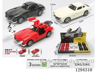 1:36 pull back alloy car 3 colors 12PCS W L/M