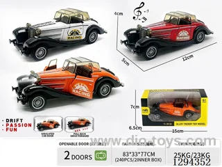 1:36 pull back alloy car 3 colors W L/M