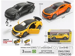 1:36 pull back alloy car 3 colors W L/M