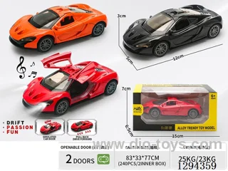 1:36 pull back alloy car 3 colors W L/M