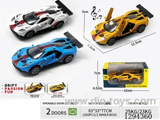 1:36 pull back alloy car 3 colors W L/M