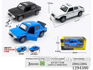 1:36 pull back alloy car 3 colors W L/M
