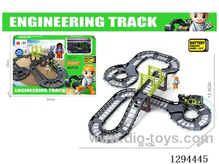 Electric Construction Track Toy in window box