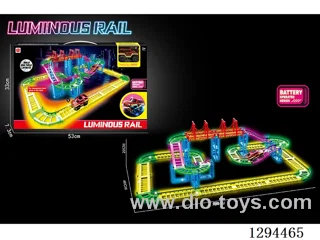 Electric Glow?in?the?Dark Track Toy in window box