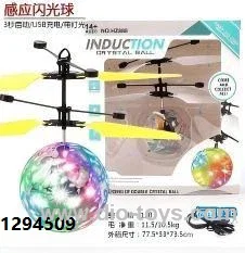 RC crystal helicopter in window box