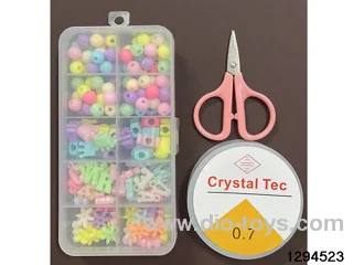 10-compartment beaded box (with scissors and thread box)