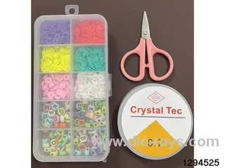 10-compartment beaded box (comes with polymer clay scissors and thread box)