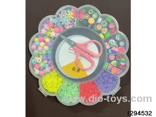 flower box, 12-compartment polymer clay + resin ceramic beaded box (Includes scissors and a wire box)