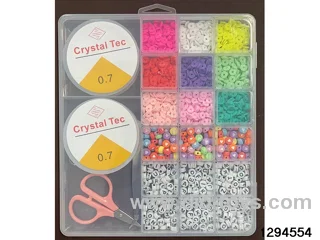 2 Large 20 Compartment Beaded Box (With small polymer clay)