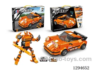 Transformable pull back Porsche 911 Building Blocks (354PCS)