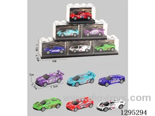 1:64 Pull-Back Die-Cast Cars, 6 mixed (CPC)