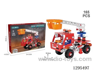 Fire Truck with Ladder Assembling toys 165PCS