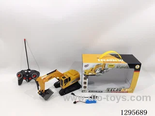 Alloy-Headed 6ch RC Excavator Yellow (included Battery)