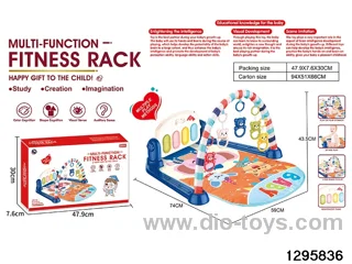 Baby piano gym play mat in color box