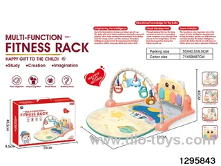 Baby piano gym play mat in color box