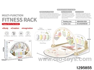 Baby piano gym play mat in window box
