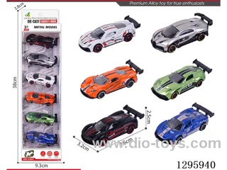 1:64 6PCS Race Cars (free wheel)
