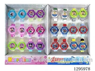 12 Designs 12PCS Alloy Digital Watch W L/M