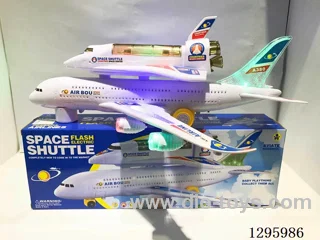 Flashing Electric Double-Deck Airplane W L/M not included battery