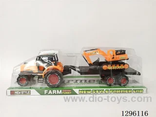 Inertia Construction Truck Towing an Excavator 2 colors (GCC)