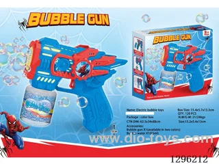 Spider-Man Geared Bubble Gun (with 65ML Bubble Solution)2 colors