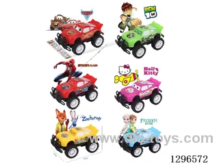 6 mixed Inertia Off-Road Cars 5 colors