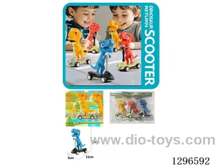 Dinosaur Pull-Back Scooter 3 mixed