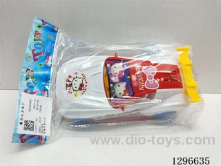 String-Pull Car with Lights 4 colors