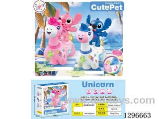 Electric Spraying Stitch Unicorn - blue