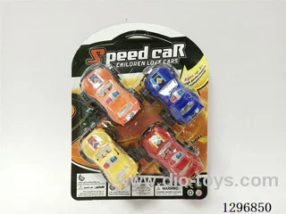 pull back Off-Road Police Car 4 colors