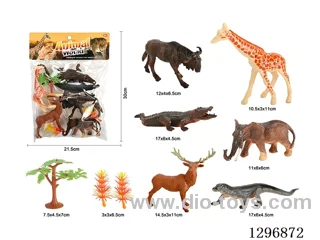 PVC Solid Animal Model Set