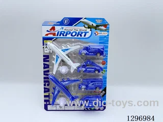Airport Police Car Set - free wheel
