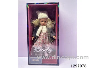 14 inch Cotton-Bodied Doll with Vinyl Hands/head and 4-Sound IC