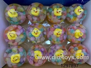 6.5cm bouncy balls in display box
