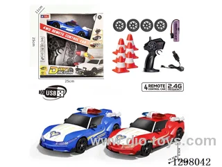 4WD Drift Police RC Car, Batteries Included, 2 Colors